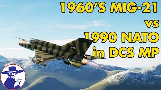 DCS: Flying a 1960's MIG-21 vs 1990s NATO Aircraft on Growling Sidewinder Multiplayer Server