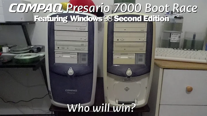 Compaq Presario 7000 Two-Way Boot Race with Windows 98 (AMD vs. Intel)