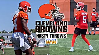 Deshaun Watson & Jameis Winston Cleveland Browns *FIRST LOOK* OTA’s DAY 1 HIGHLIGHTS: NASTY THROW!