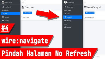 Tutorial Laravel 12 + Livewire 3 Part 4 - Cara Buat Aplikasi Gudang - Wire Navigate