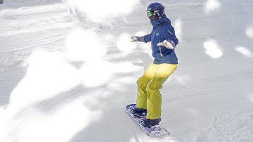 Side-Slipping Heel Edge and Toe Edge || Beginner Snowboarding Session