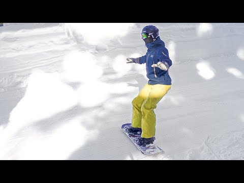 Side-Slipping Heel Edge and Toe Edge || Beginner Snowboarding Session