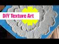 Creating a 3D Flower in the Morning Sunlight: My First DIY Texture Art | Art Therapy | 3D Flower |