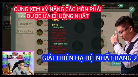 VLTK1 MOBILE : CÙNG XEM CÁC KỸ NĂNG CÁC PHÁI ĐƯỢC SỬ DỤNG NHIỀU NHẤT TRONG THĐNB LẦN 2