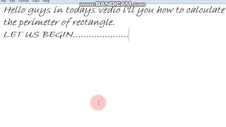 Python program to calculate the Perimeter of Rectangle