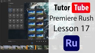 Premiere Rush Tutorial - Lesson 17 - Add Audio Files