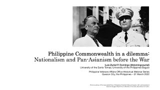 Philippine Commonwealth in a dilemma: Nationalism and Pan-Asianism before the War