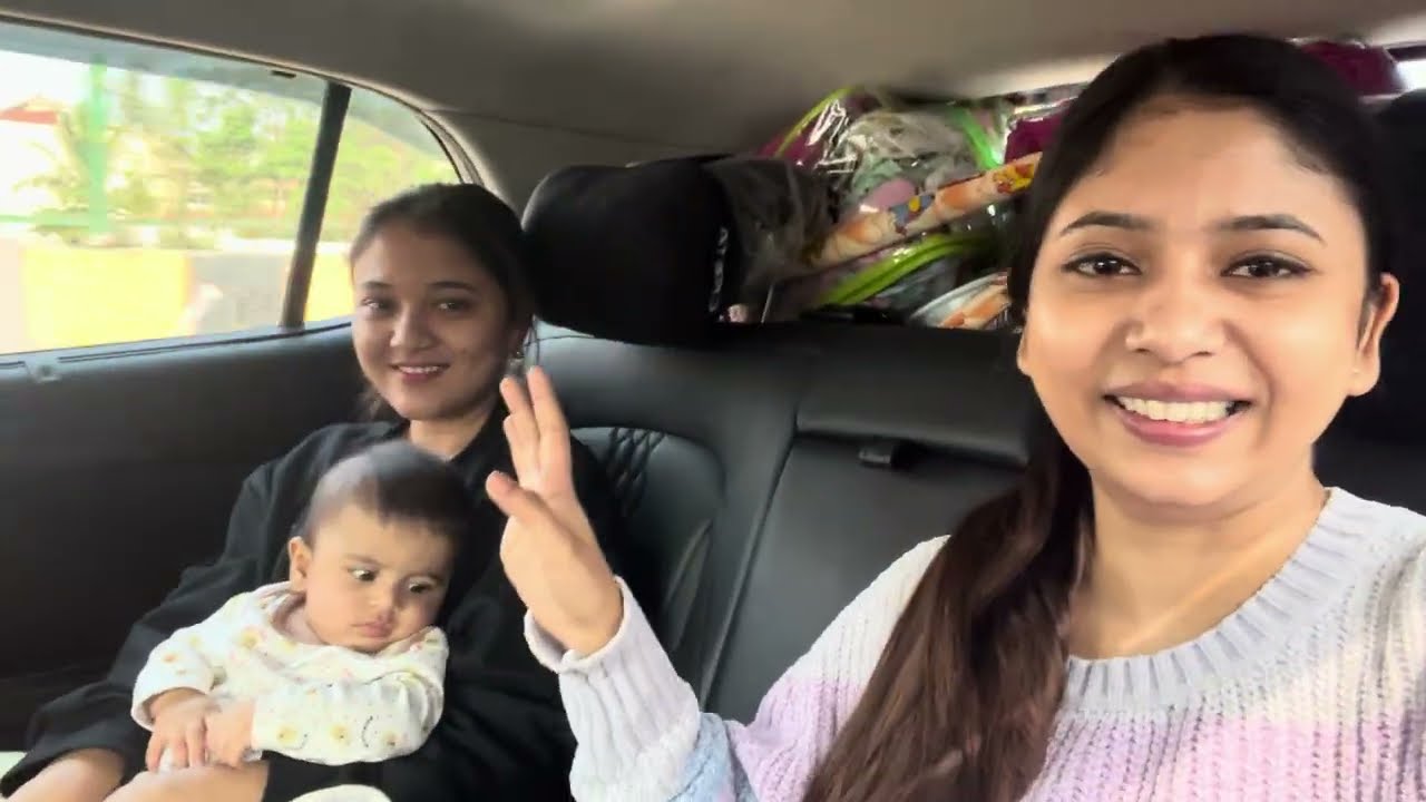 Camera समोर खुपच Drama करता हे ! Coco बाळाचा ईतक्या थंडीत पहिला प्रवास 🥶