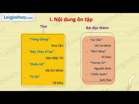 Video Soạn bài Ôn tập phần Văn học trang 115 SGK Ngữ văn 11... - youtube