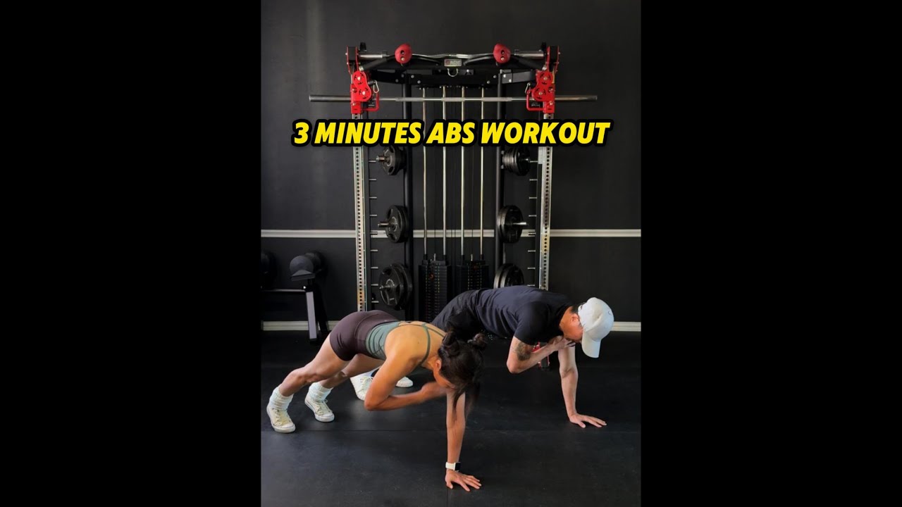 3-Minute Abs Workout at Home - Follow Along! - YouTube