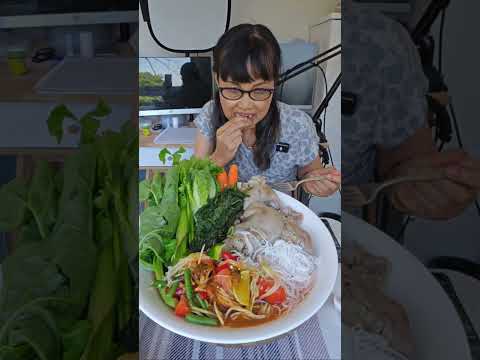 Highlight 2:05 – 7:05 from ตำหอยดอง ขนมจีน+คากิ ละลายในปาก 🥰😋 #yummyfood #happymeal #happy #feasts #