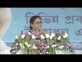 Mamata Banerjee in a public meeting at Shripur Area Stadium in Paschim Bardhaman District