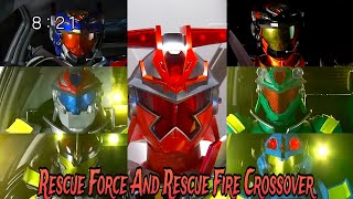 Rescue Force Rescue Fire Crossover Fight Scenes | Tomica Hero Rescue Fire | Episode-:37 | In Hindi