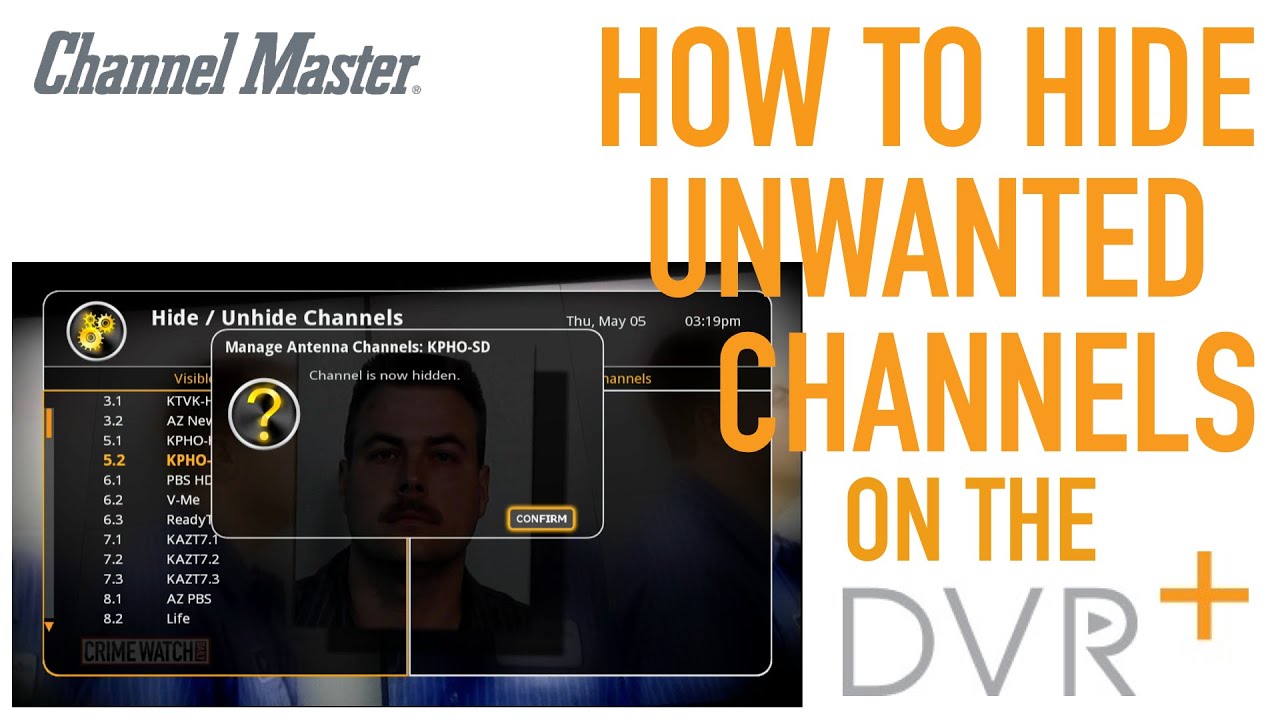 Channel Master DVR+ How to Hide Unwanted Channels YouTube