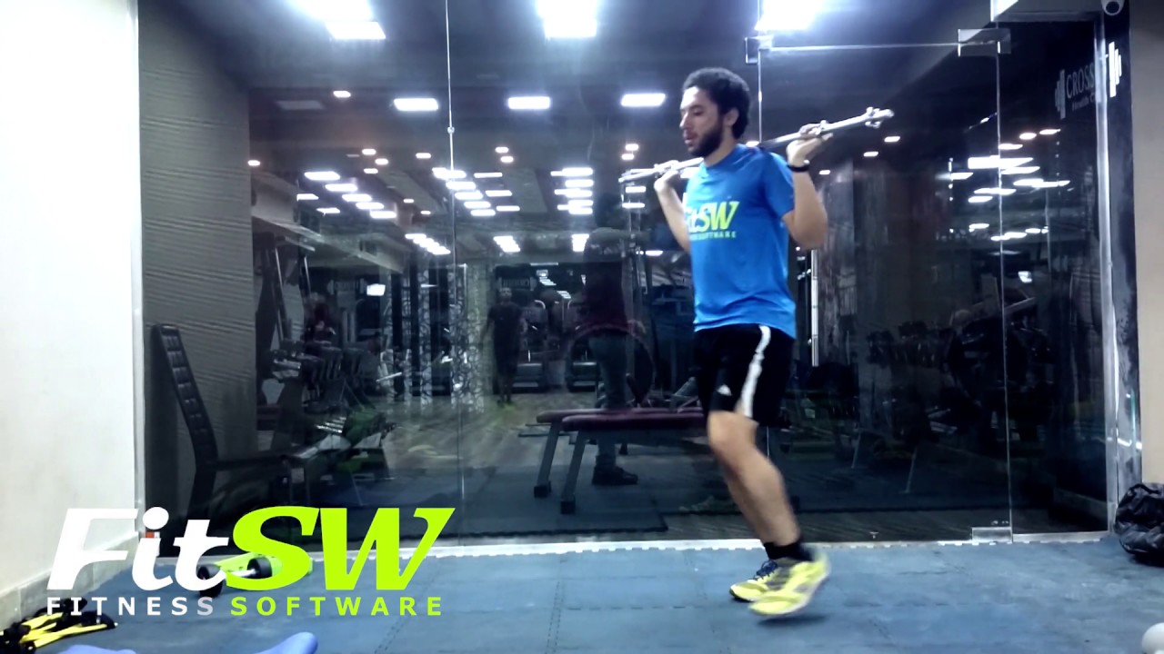 Barbell Lunge: Exercise Demo How-to - YouTube