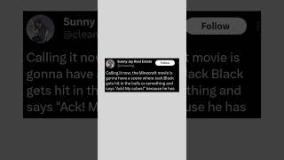 Minecraft Movie Twitter Post 😌