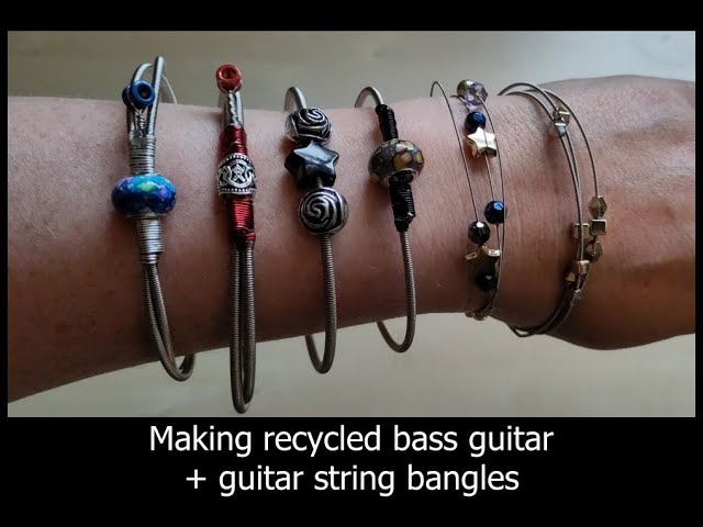 7+ Fashionable Tutorials to Make a Guitar String Bracelet - Guide Patterns  | Guitar string bracelet, String bracelet, String bracelet patterns