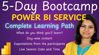 Power BI Services 5-Day bootcamp - Introduction - power bi service learning path #powerbi