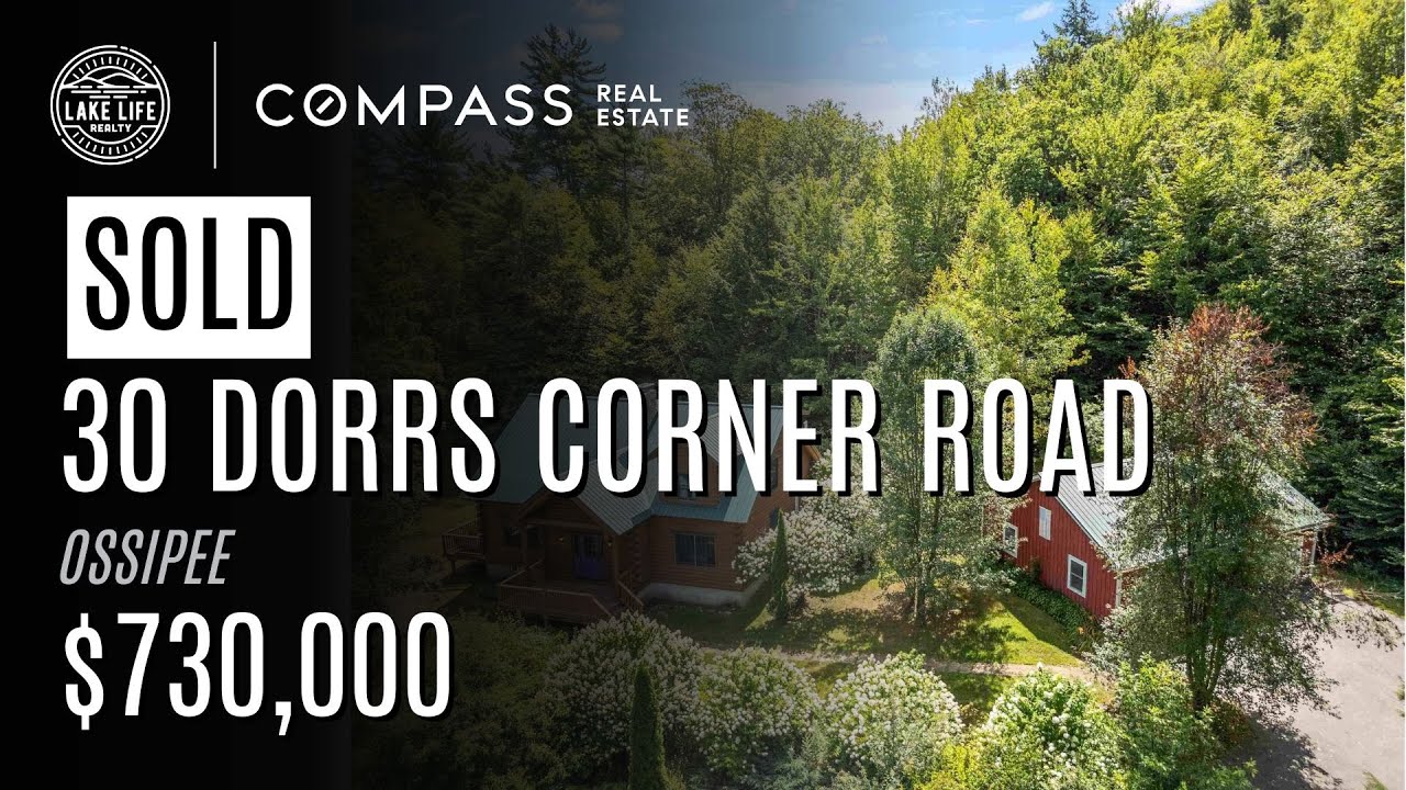 Log Cabin Retreat on 25+ Acres | 30 Dorrs Corner Rd, Ossipee NH