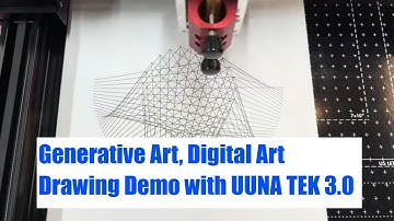 Generative Art, Digital Art Drawing Demo with UUNA TEK 3.0 Pen Plotter Drawing Machines