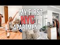 NYC MOVE IN VLOG: empty apartment tour + decorating my nyc apartment