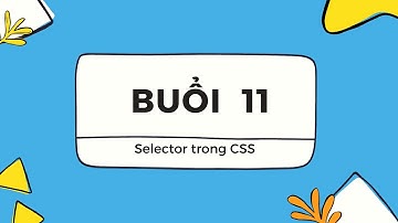[Buổi 11] - Sử dụng Selector trong CSS