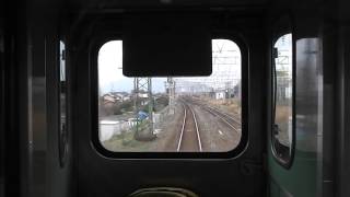 山陽本線415系前面展望