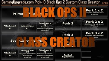 Black Ops 2 ONLINE CLASS CREATOR | My Midnight Class