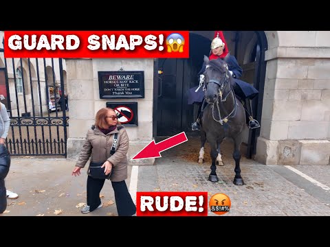 WATCH😳 King’s Guard EXPLODES After Rude Tourist Ignored Warnings TWICE‼️