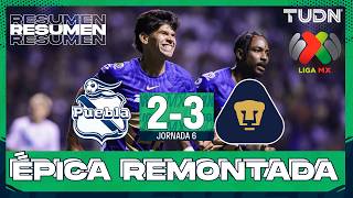 HIGHLIGHTS - Puebla 2-3 Pumas | Liga MX - Matchday 6 Clausura 2026 | TUDN
