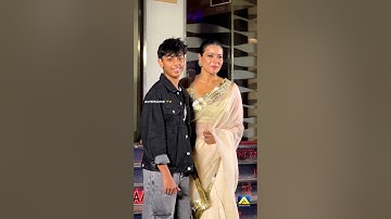 Kajol with son Yug Devgan at red carpet of special screening of Maa