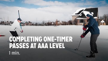 Completing One-Timer Passes at AAA Level