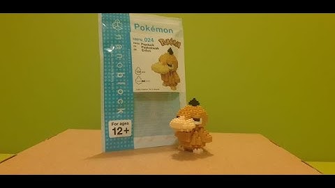 NBPM_024 Pokemon Psyduck Nanoblock Unbag and Build
