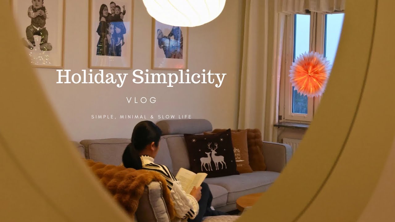 Silent Minimal Christmas Vlog│Cozy Simple Living Holiday Decor & New Minimalist Touches