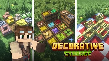 This Mod MAKES Minecraft STORAGE Awesome! (Decorative Storage Review)