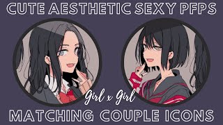 Girl X Girl matching anime pfp pictures (free to use) | lunadreams screenshot 1