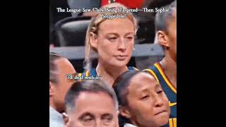 Sophie snaps and fights back for Caitlin Clark#sophie #WNBA #basketball #usa #fyp