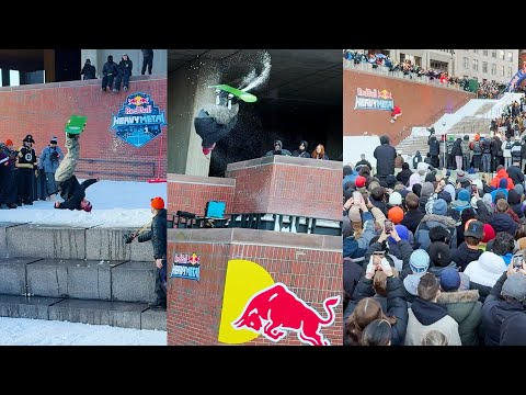 Red Bull Heavy Metal 2025 Snowboard snowboarding competition freestyle jibbing Boston 4K60fps HDR