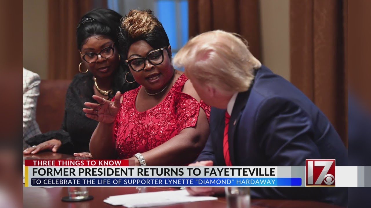 Former President Trump attends NC funeral for half of Diamond and Silk