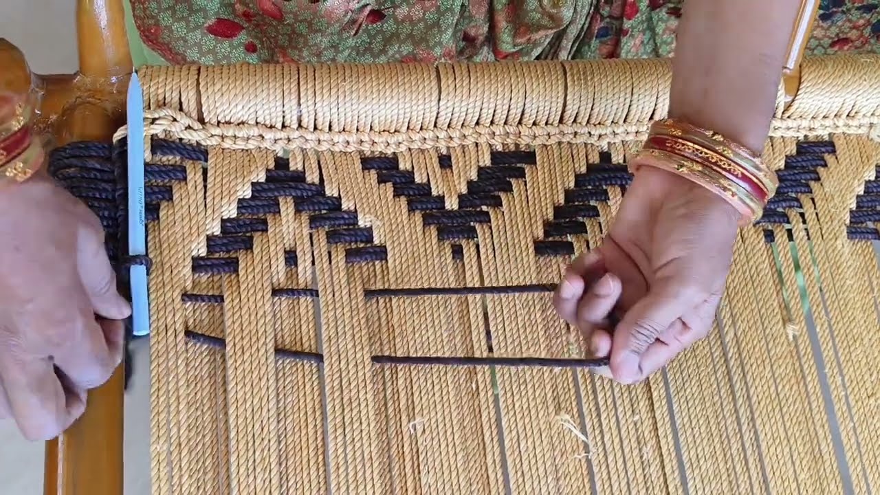 Charpai kishuruaat kaise kare.चारपाई में डिजाइन बनाने का पुरा प्रोसेसcharpai design।@ArtofHousewife