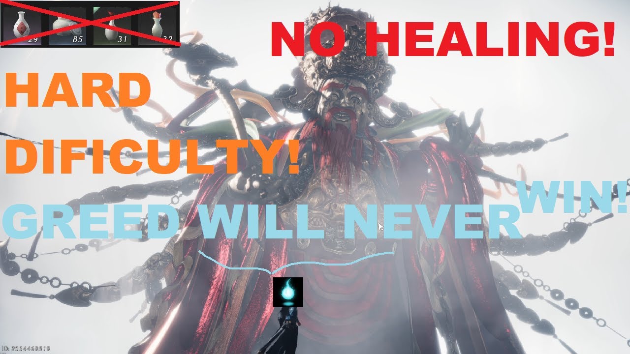 Soul vs Greed | God of Avarice boss fight (HARD) (NO HEALING) | Where Winds Meet