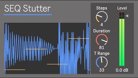 Ableton M4L SEQ Stutter