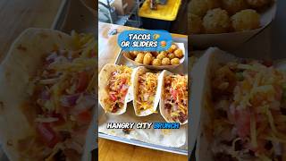 Tacos or sliders? Brunch at Hangry City Grille! 🌮🍔 #brunch #gottaeat