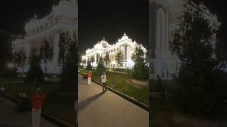 The Parliament of Tajikistan at Night