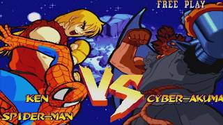 MSHVSF - ARCADE MODE - SPIDER-MAN/KEN!