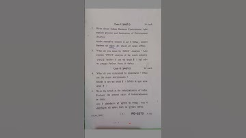 B.com 2 sem business environment question paper#mdu #education
