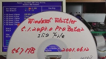 Test installation of the Windows Whistler 2493 Pro Beta 2