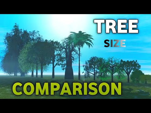 Tree🌴 Size in Perspective Camparison 3D Animation Vedio