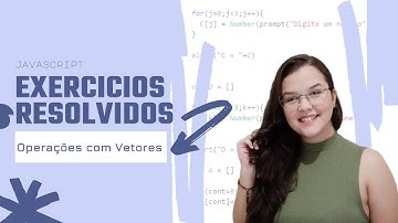 Operações com Vetores | Javascript