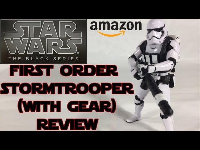 Black Series First Order Stormtrooper (With Gear) AMAZON EXCLUSIVE